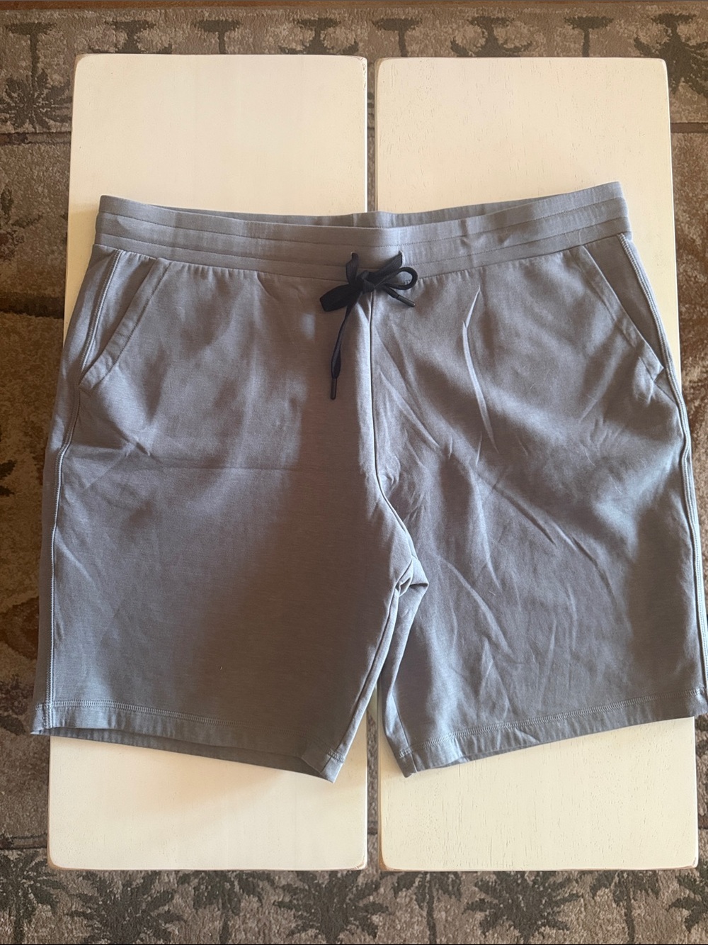 Men's Casual Drawstring Shorts - Gray